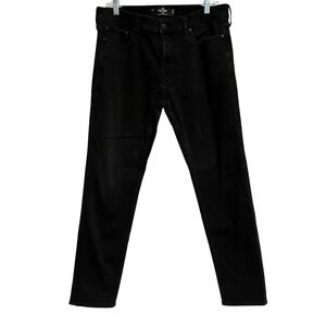Hollister 34X30 Jeans Men's Skinny Black Denim Stretch
